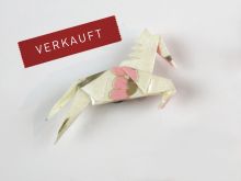 Origami-ART Unikat Magnet Schneeflocke weiss Washi Japan