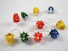 Origami-ART-Unikat Mini-Lichterkette Miffy Motiv