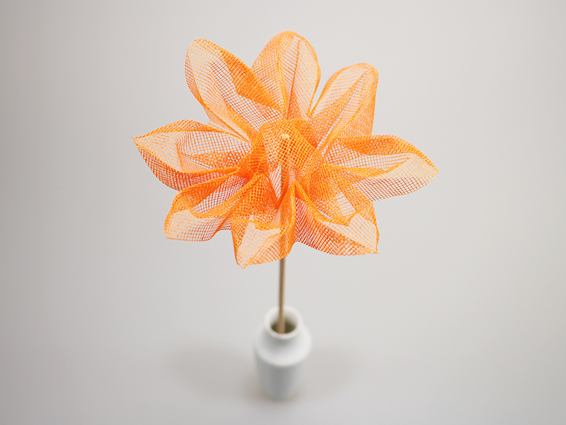 OrigamiART Blume aus Rayon Textil handgefaltet