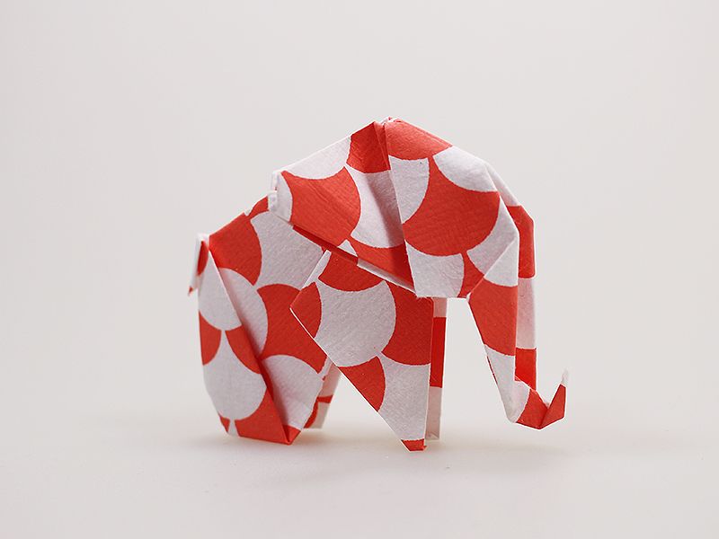 OrigamiART Elefant aus indischem Baumwollpapier handmade