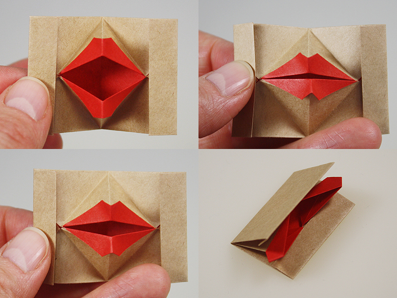 OrigamiART Kuss aus Origami-Papier ist echt lustig