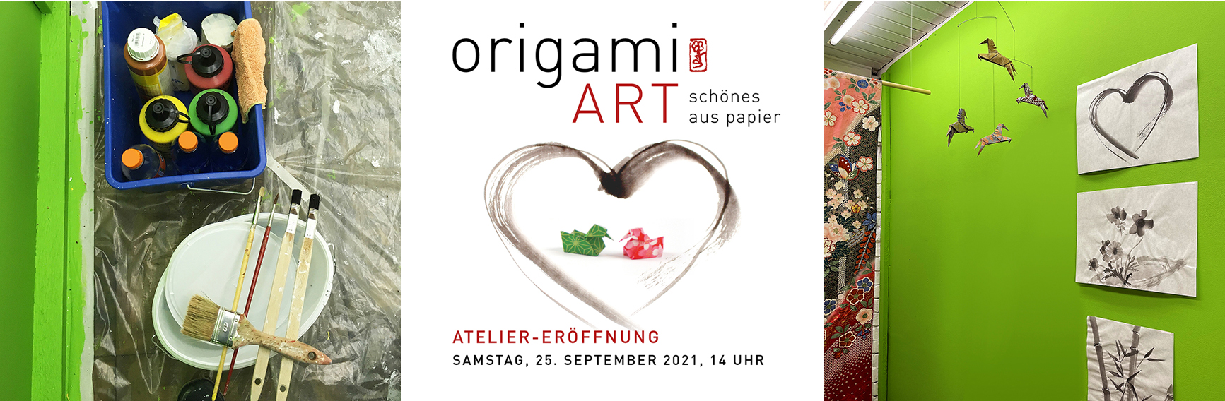 origamiart lea brühwiler öffnet die atlier-tür am 25. september 2021 im alten velociped in kriens. hier finden sie tuschmalereien, magnete, postkarten, bilder und schöne geschenke.